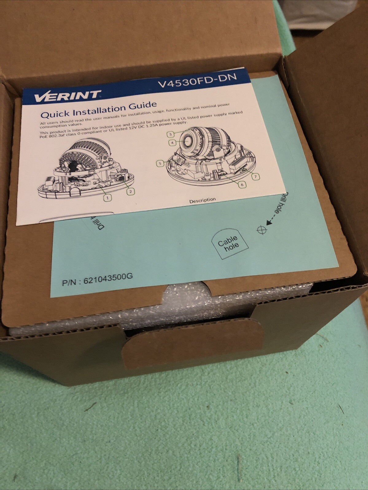 NEW Verint V4530FD-DN Indoor Dome Camera NIB