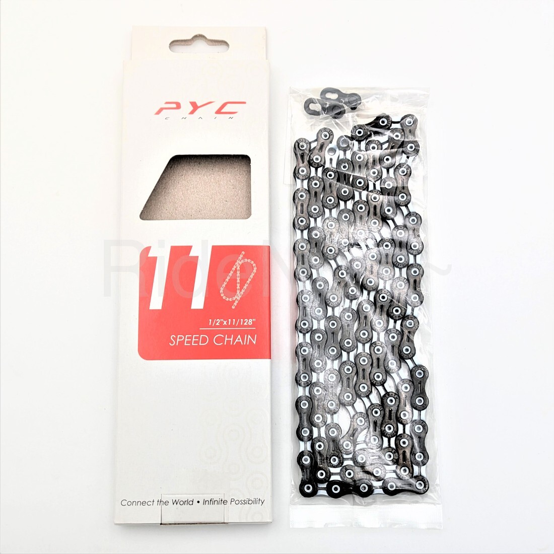 PYC DLC 238g Bike 11-Speed Chain 116L Black/White+Missing for Shimano,Sram use