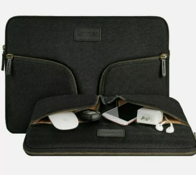 Lonmen Laptop Sleeve black Black Fits 13 Inch Laptop