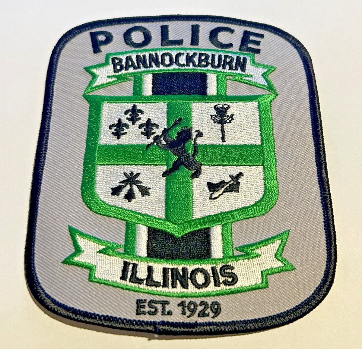 Bannockburn Illinois Police Patch Unused