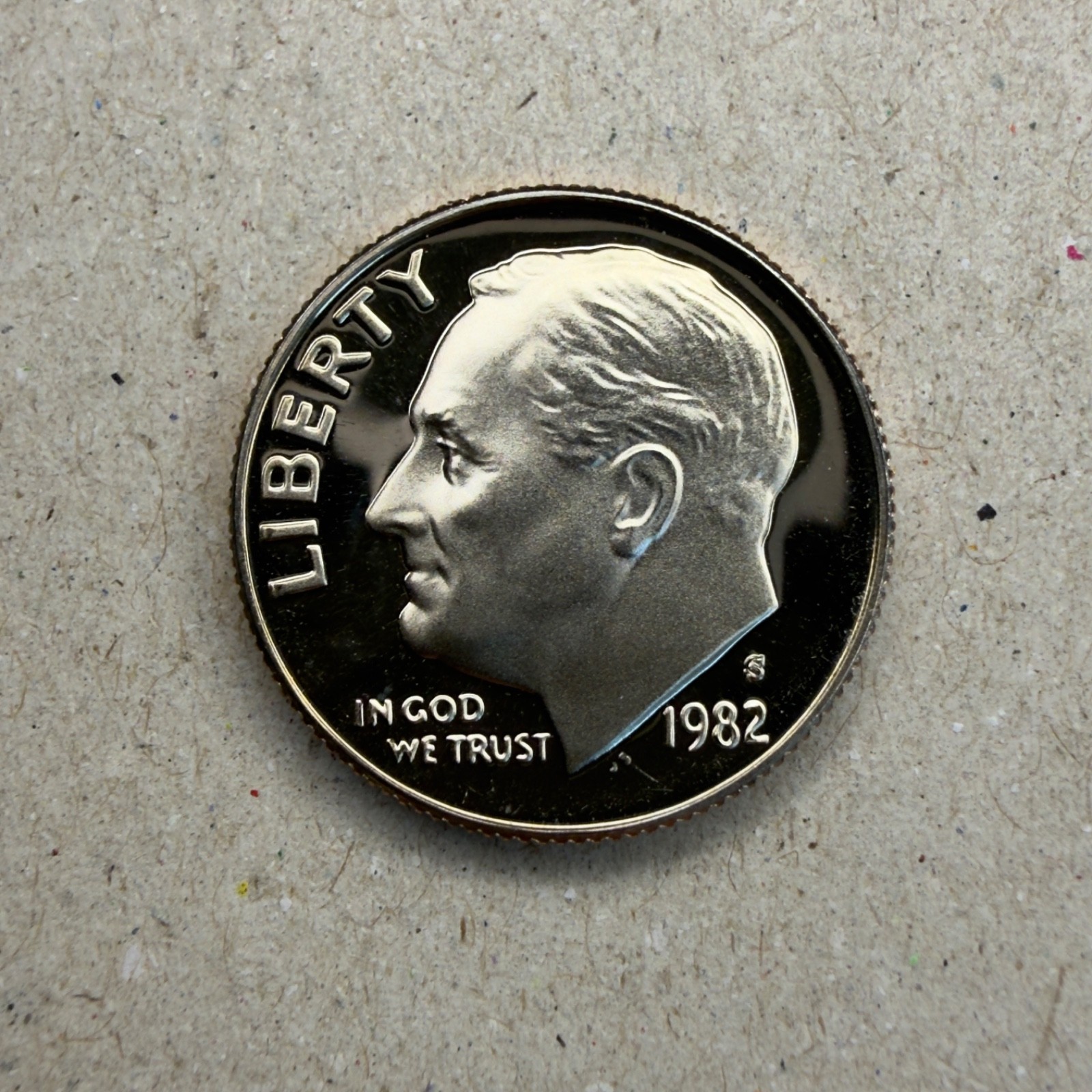 1982-S Roosevelt 10C Dime - PROOF - DEEP Cameo