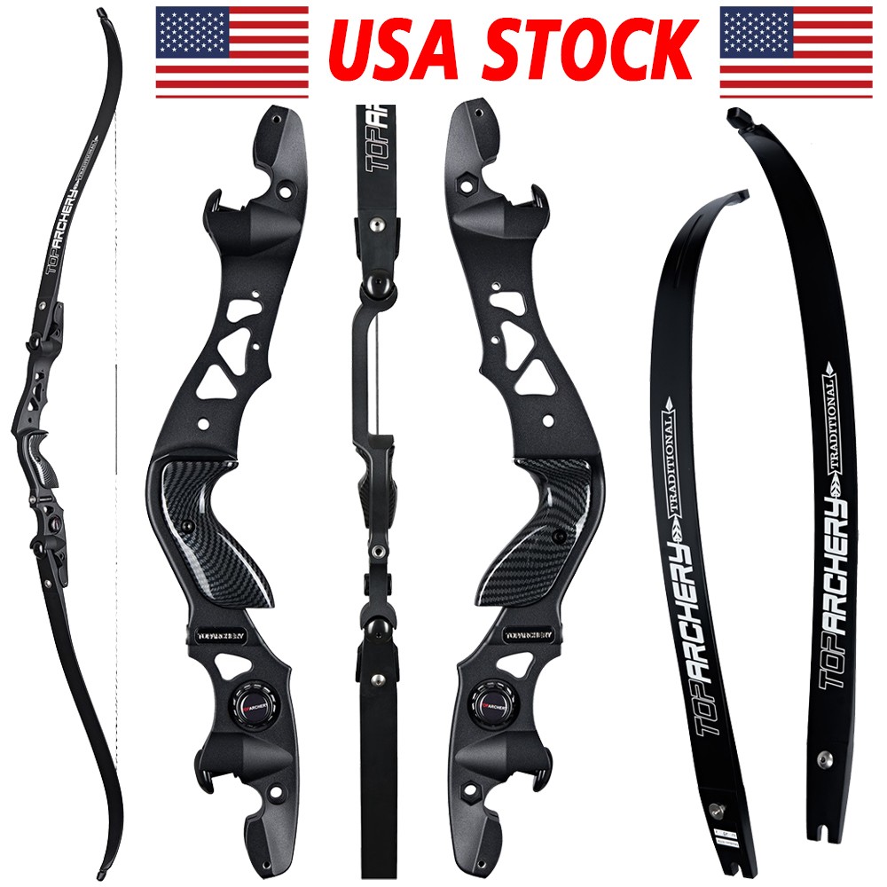62" ILF Takedown Recurve Bow 25-60lbs Aluminum Riser Archery Hunting Competition