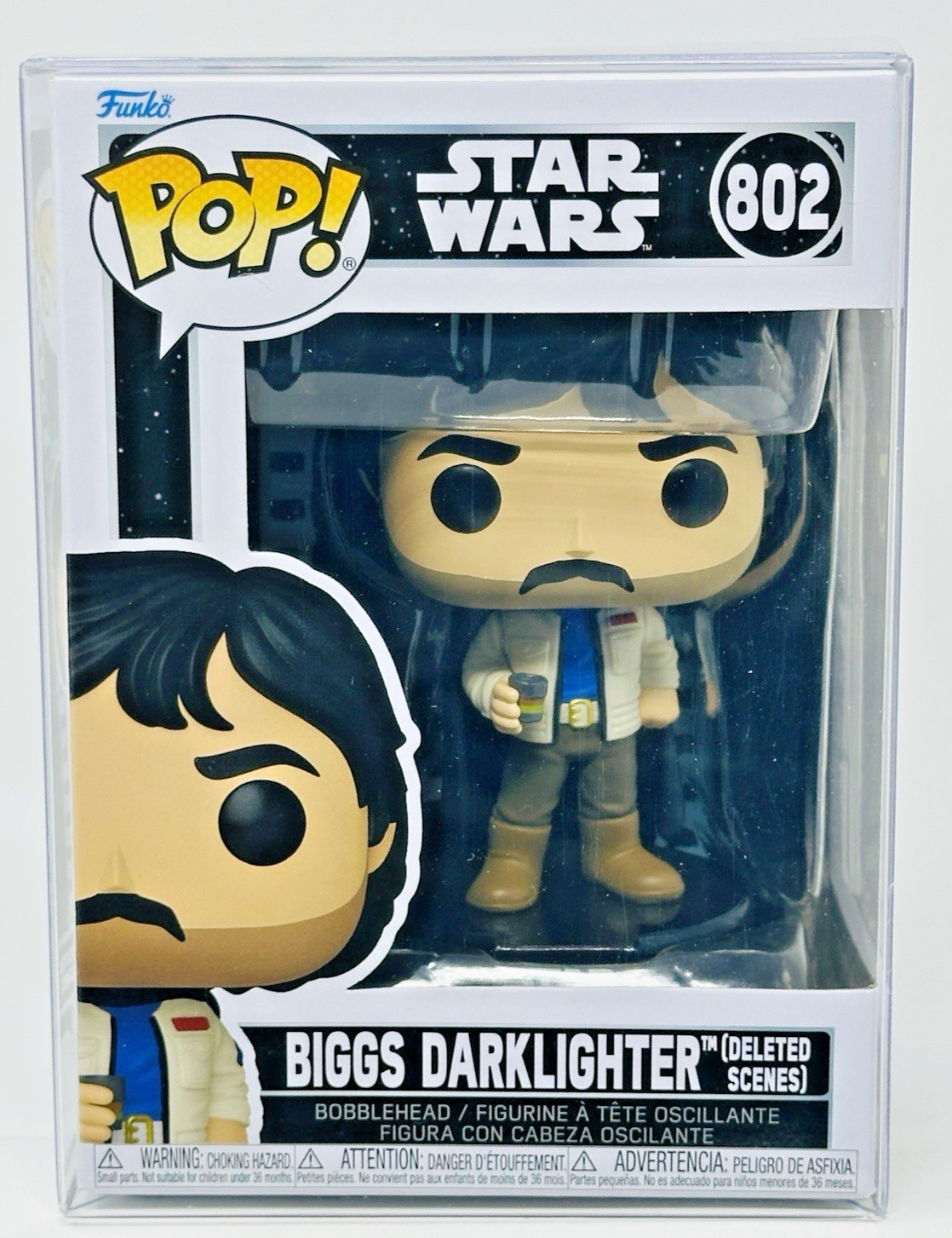 Funko Pop! Star Wars, Deleted Scenes: Biggs Darklighter #802 w/Premium Protector