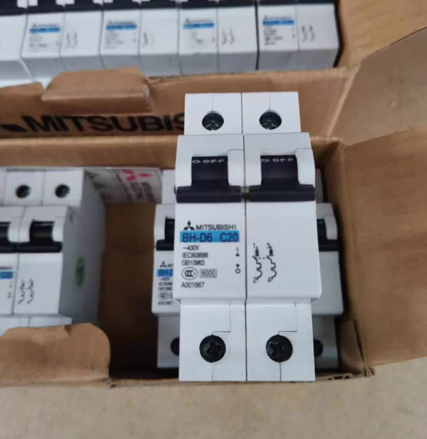 1PC NEW MITSUBISHI Miniature circuit breaker BH-D6 C20 2P #LL
