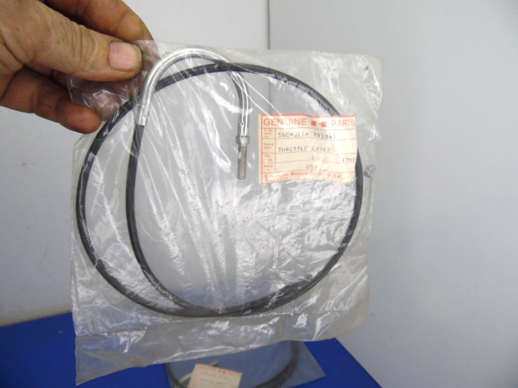 Kawasaki  Sno-Jet 791345 ,Snowmobile Throttle Cable , NEW,Lot of 1