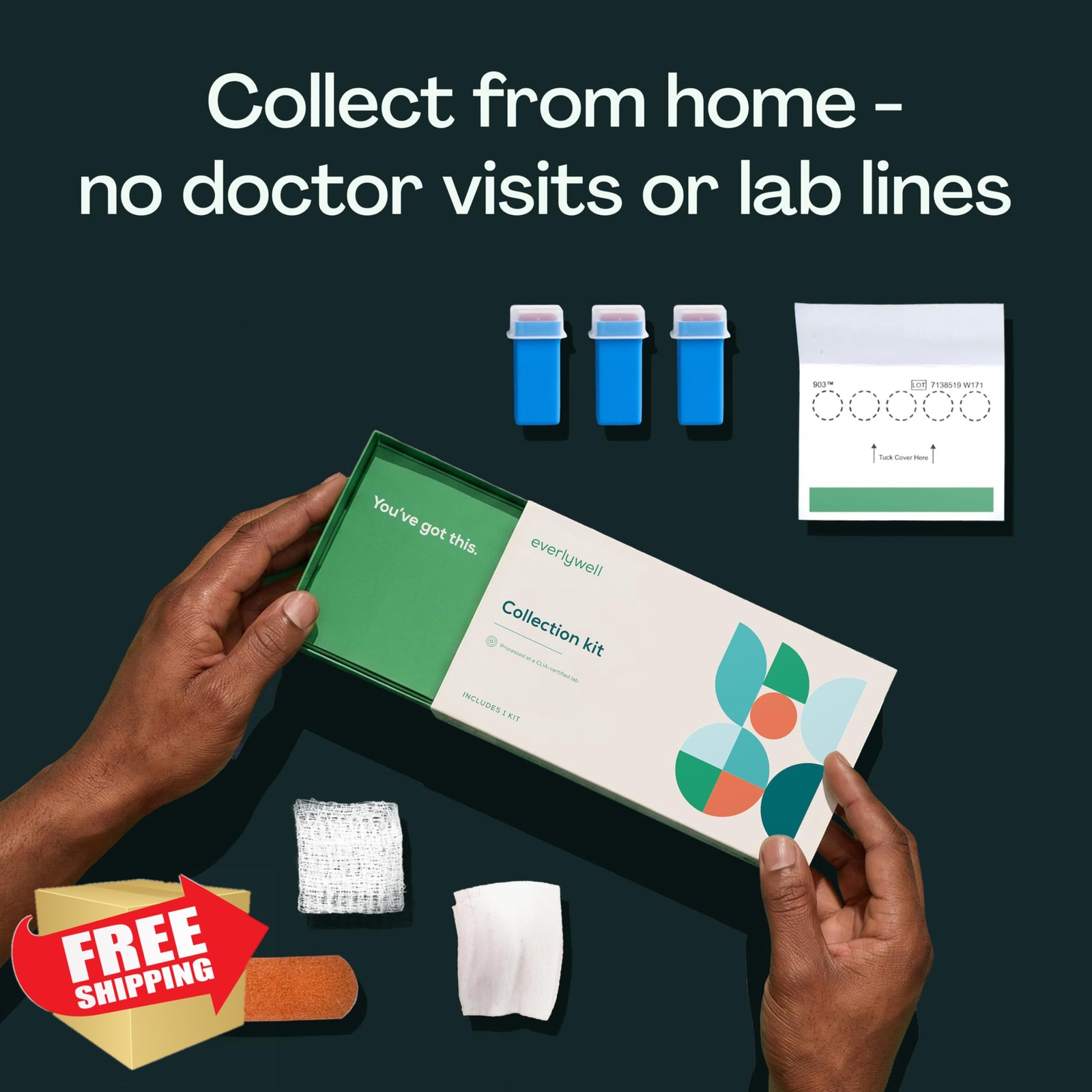 Everlywell Testosterone Home Test Kit for Men CLIA Certified