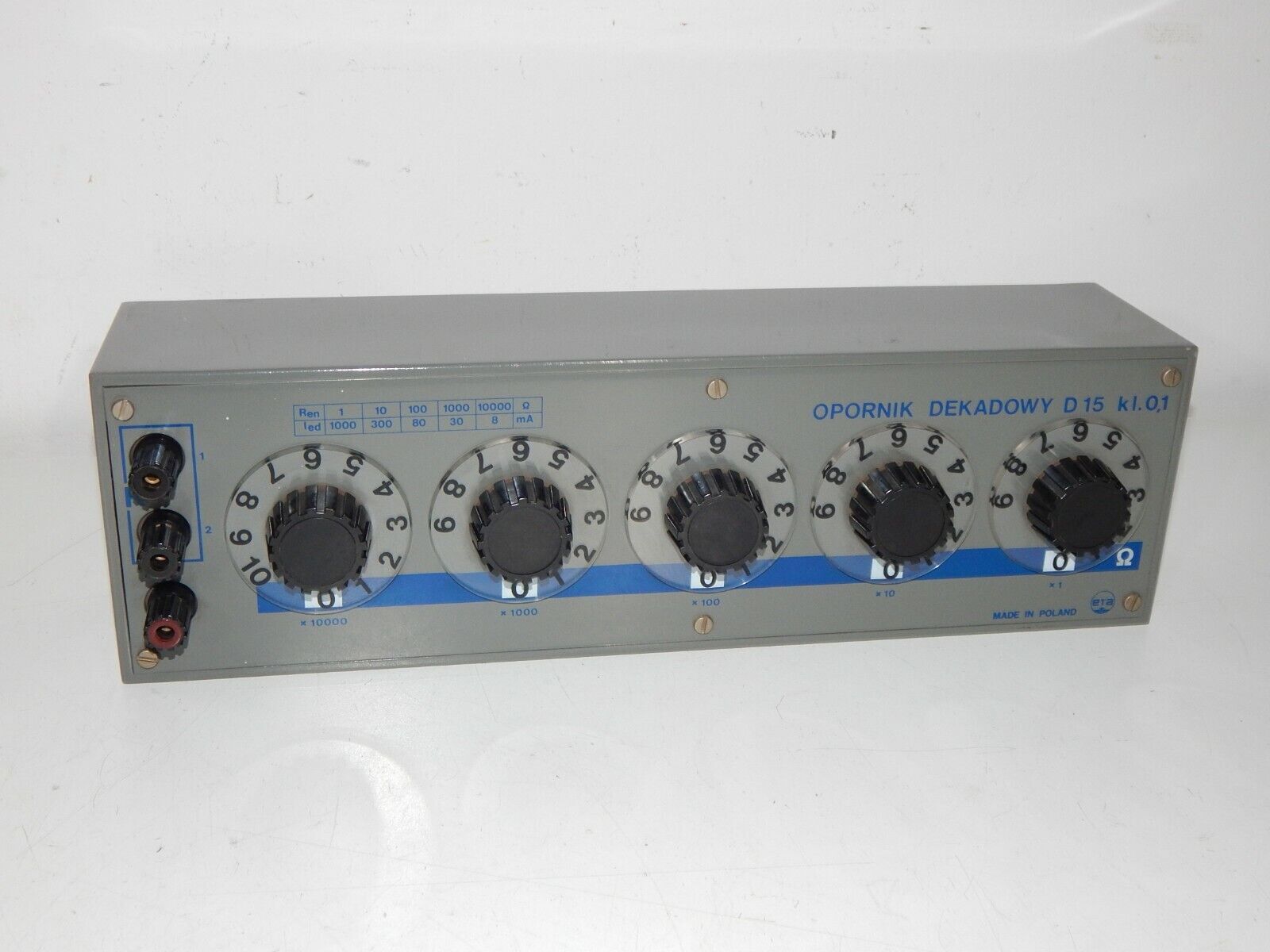 Crank Resistor D15 Resistor Box Box Precision Variable 0-99999 Ohm 0.1
