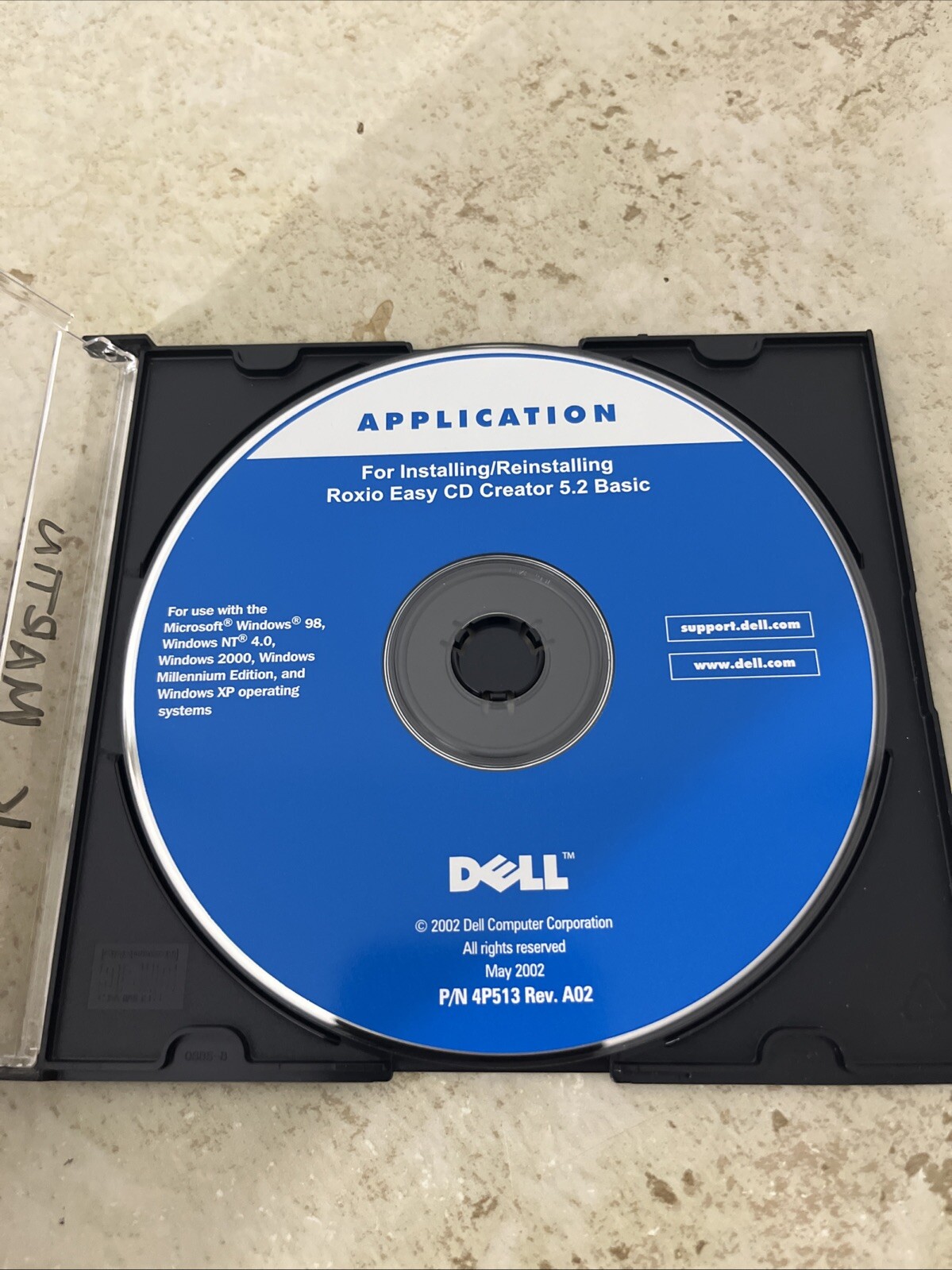 Vintage Application Installing Roxio Easy CD creator 5.2 basic CD Rom
