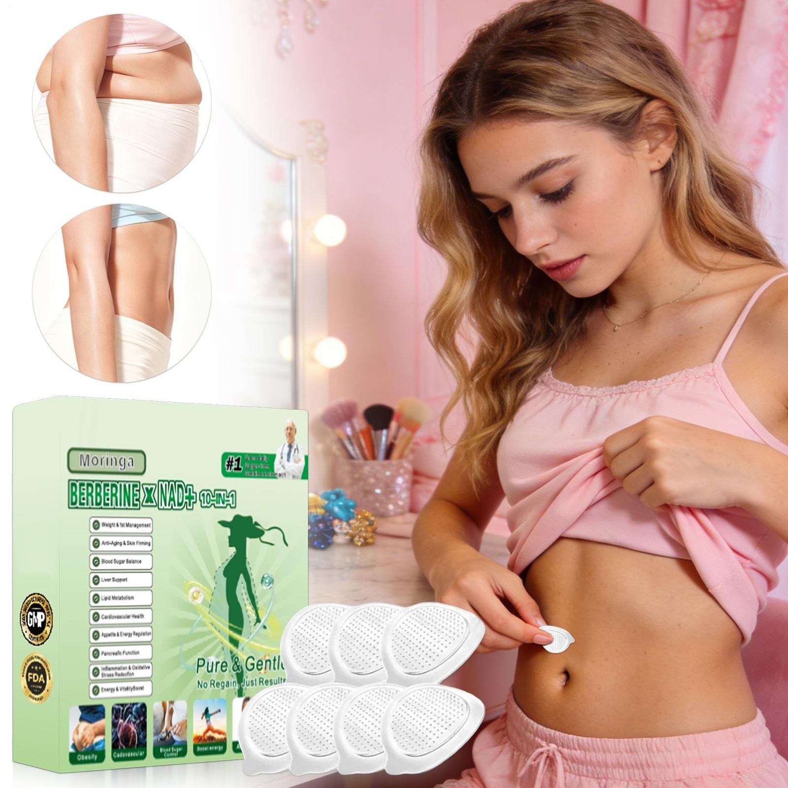 10-in-1 Advanced Nano Microneedle Patch, Professional Microneedle Patch