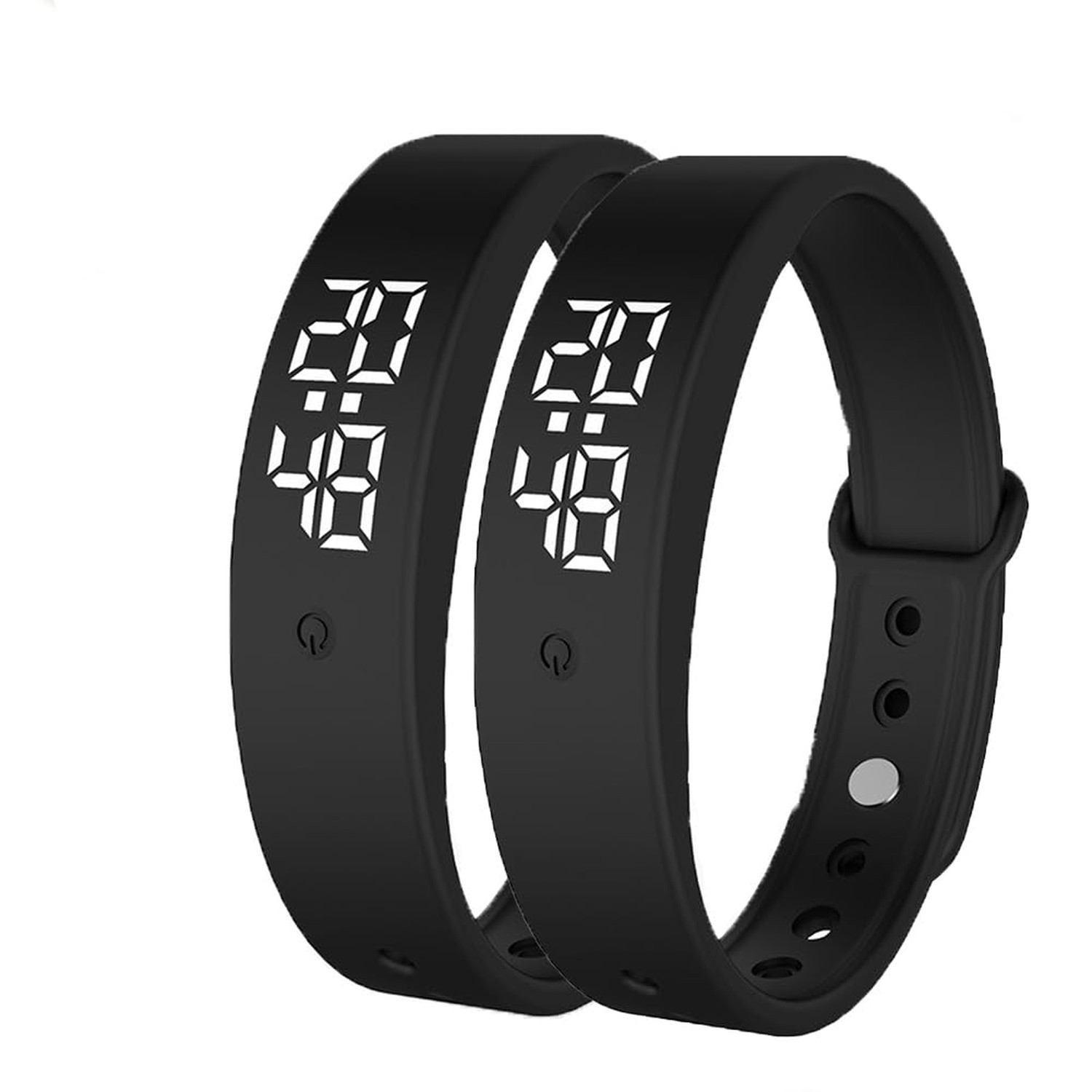 Vibrating Alarm Clock Watch for Heavy Sleepers, Silent Wake Up Bracelet & Sma...