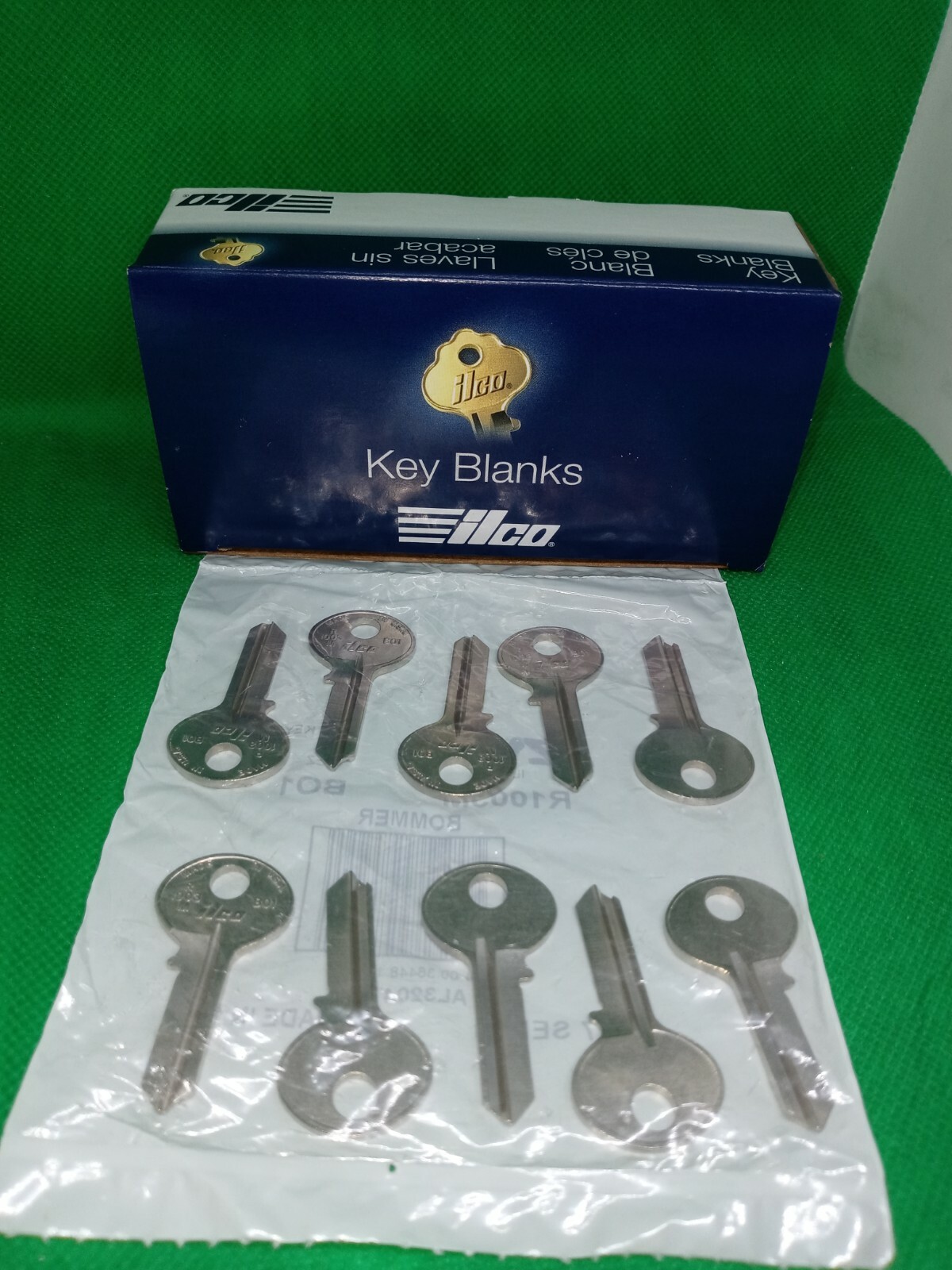 10 PACK ILCO R1003M BO1 KEY BLANK NICKEL PLATED BRASS 5 PIN AL3204715B NEW SEALE