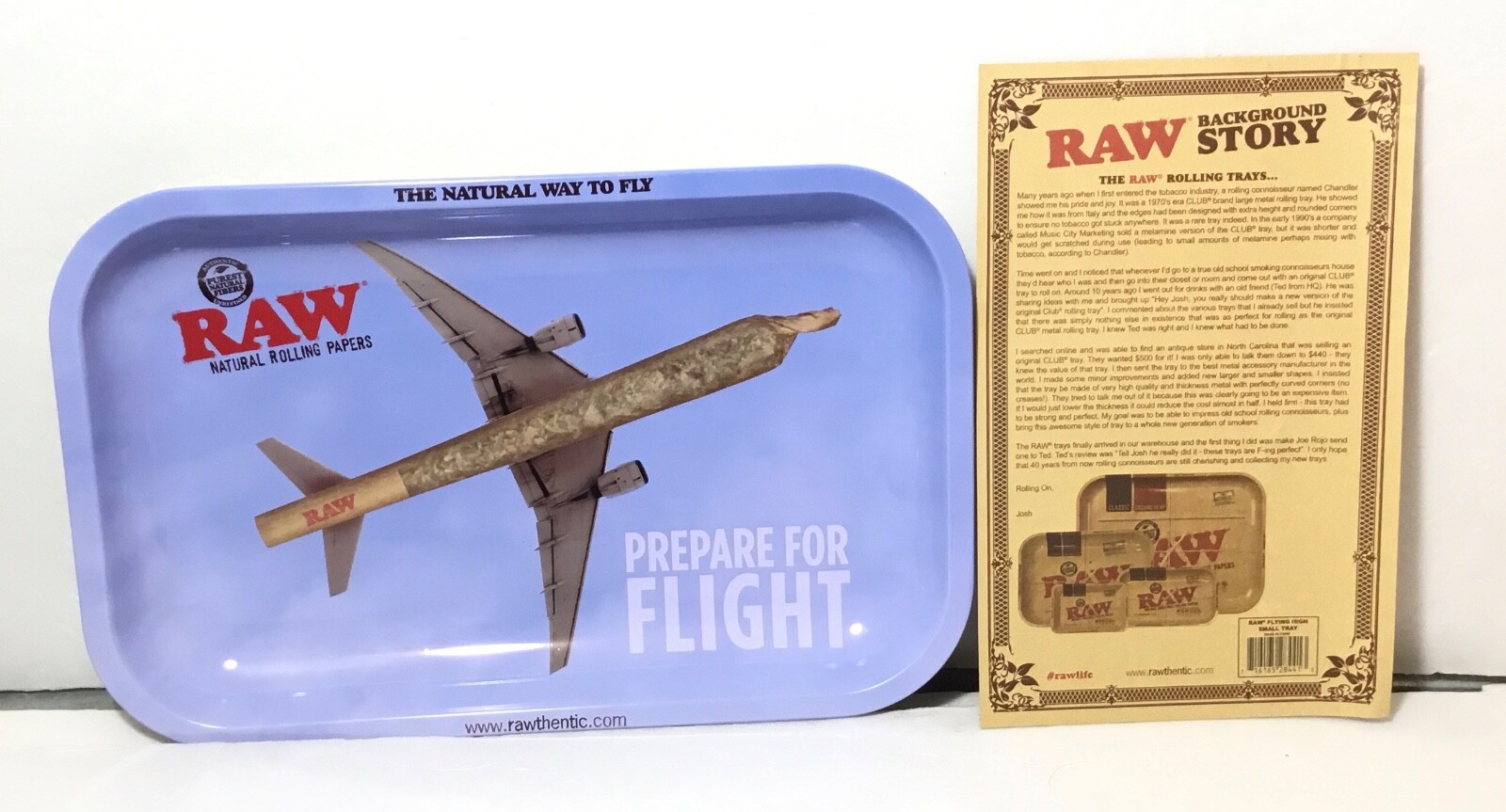 RAW PREPARE FOR FLIGHT METAL TRAY 11" X 7"