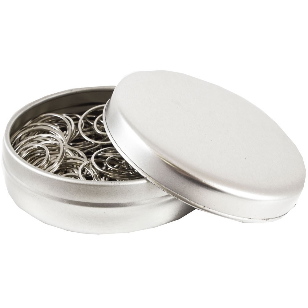 JAM PAPER Circular Paper Clips - Round Paperclips - Silver - 50/Pack 0,
