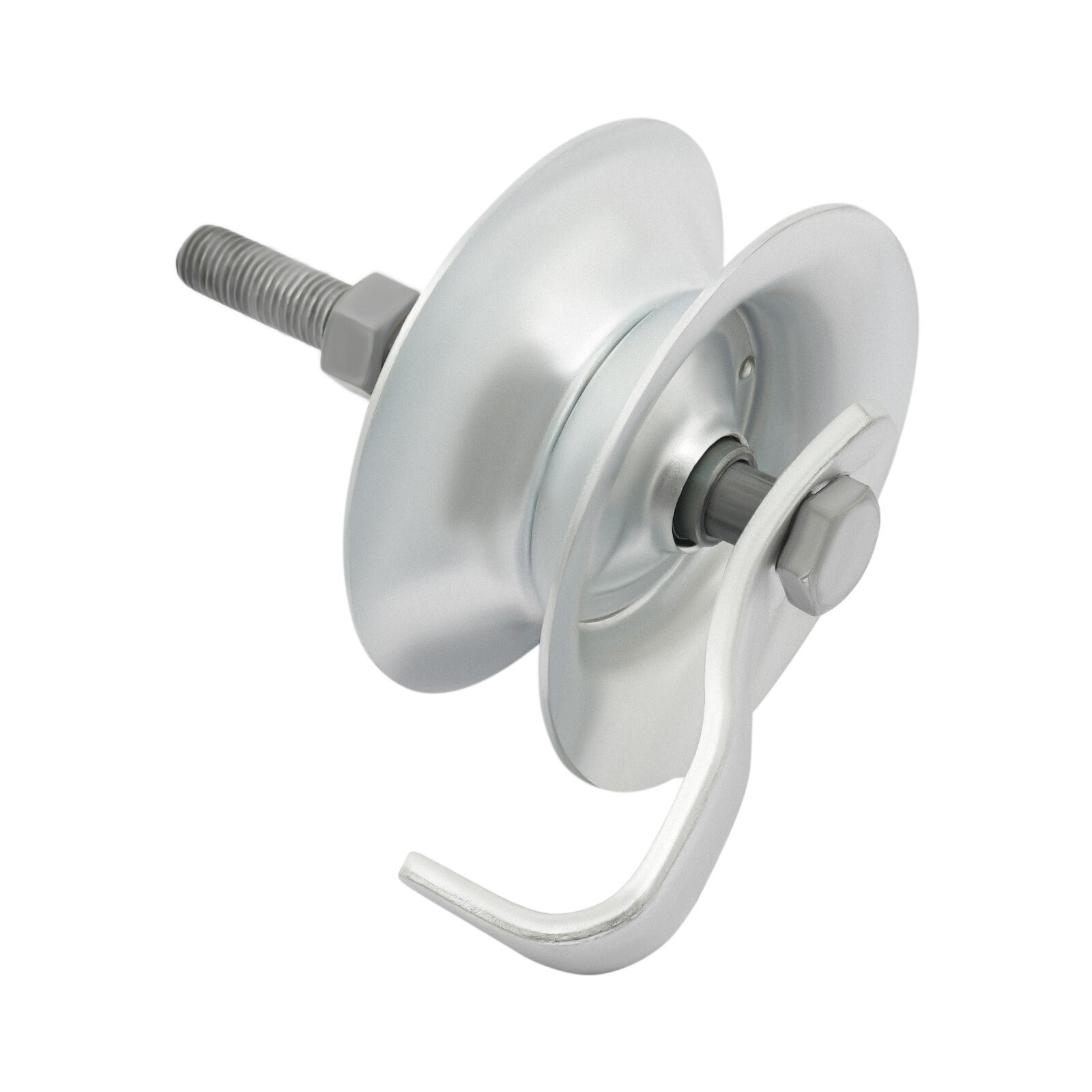 Heavy-Duty Sliding Gate Hardware Kit Double Wheel Rollers Galvanized 600 lb