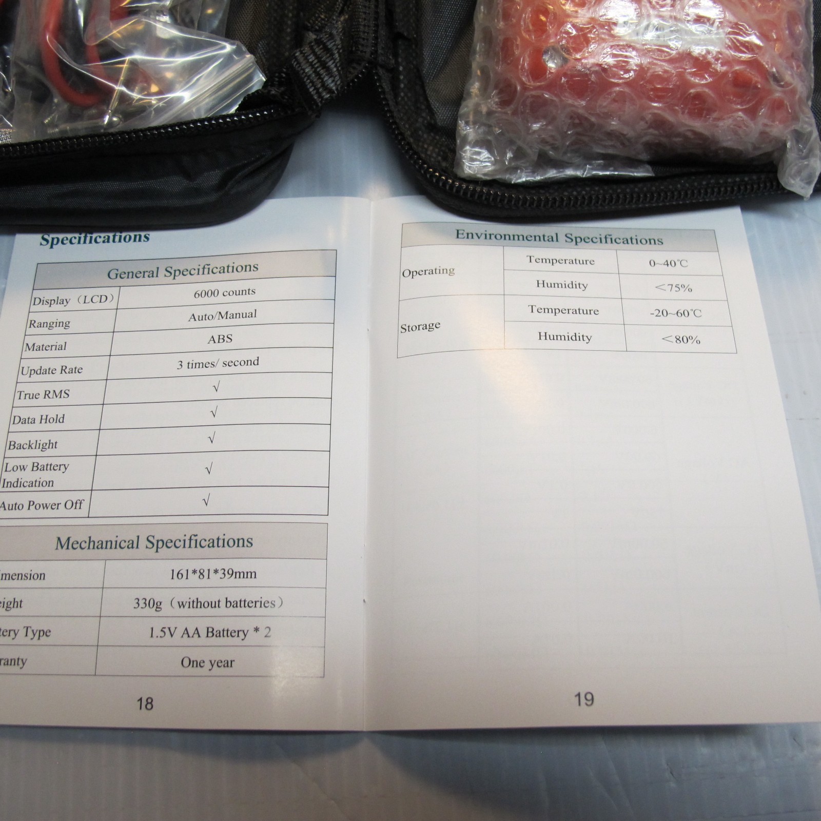 DIGITAL MULTIMETER 6000 COUNT ANENG 9002