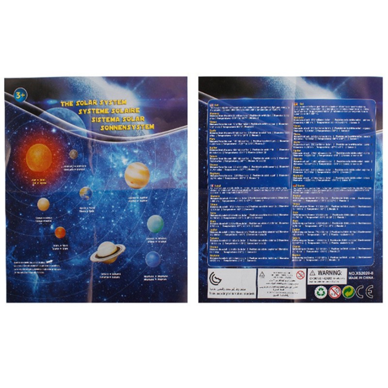 9 Pcs Solar System Plastic Cosmic Planet System Universe Model Educational T'Q6