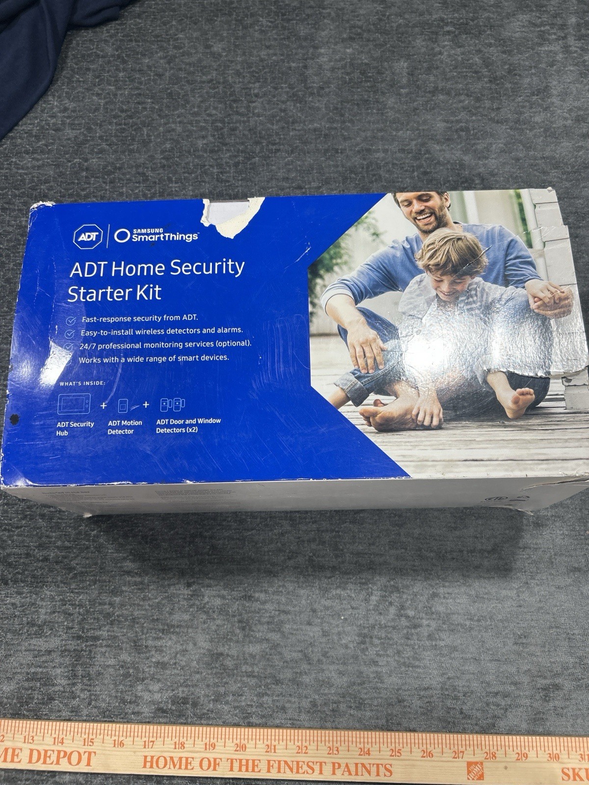 ADT Samsung SmartThings Home Security Starter Kit Hub Motion Door Window Sensors