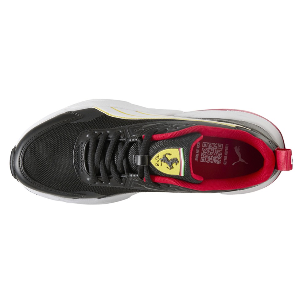 PUMA Scuderia Ferrari Vis2k Lace Up Mens Black Sneakers Casual Shoes 30875401