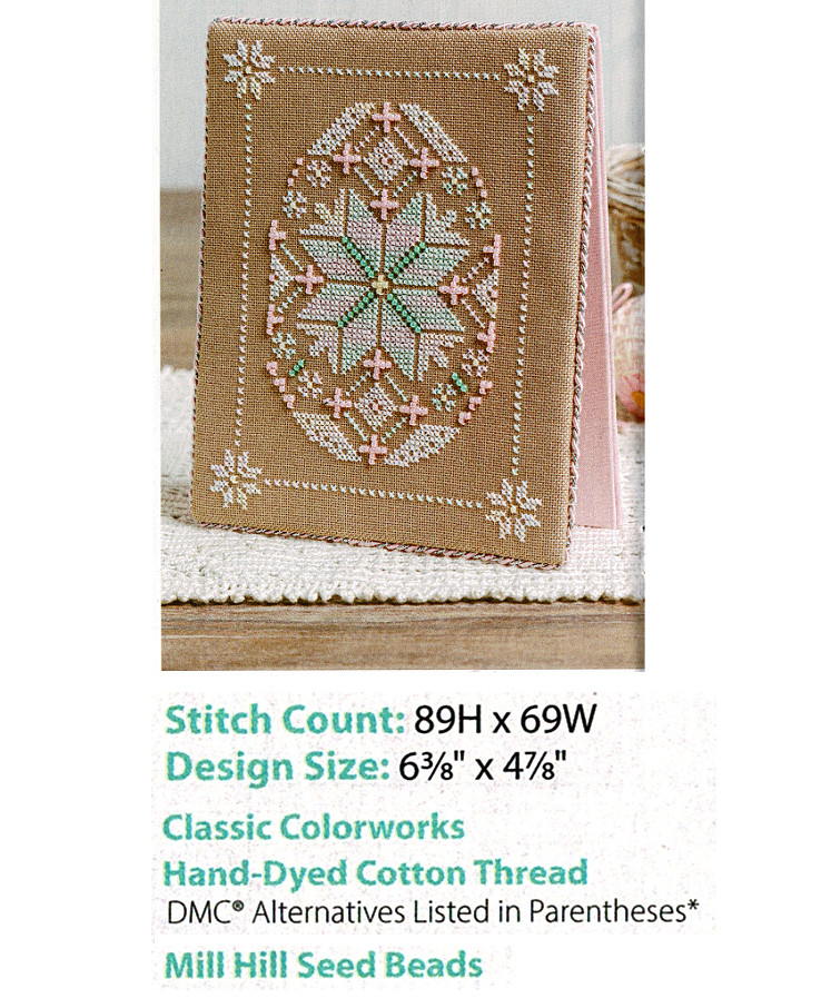 QUAKER EASTER EGG  CROSS STITCH PATTERN ONLY     YD   SRW