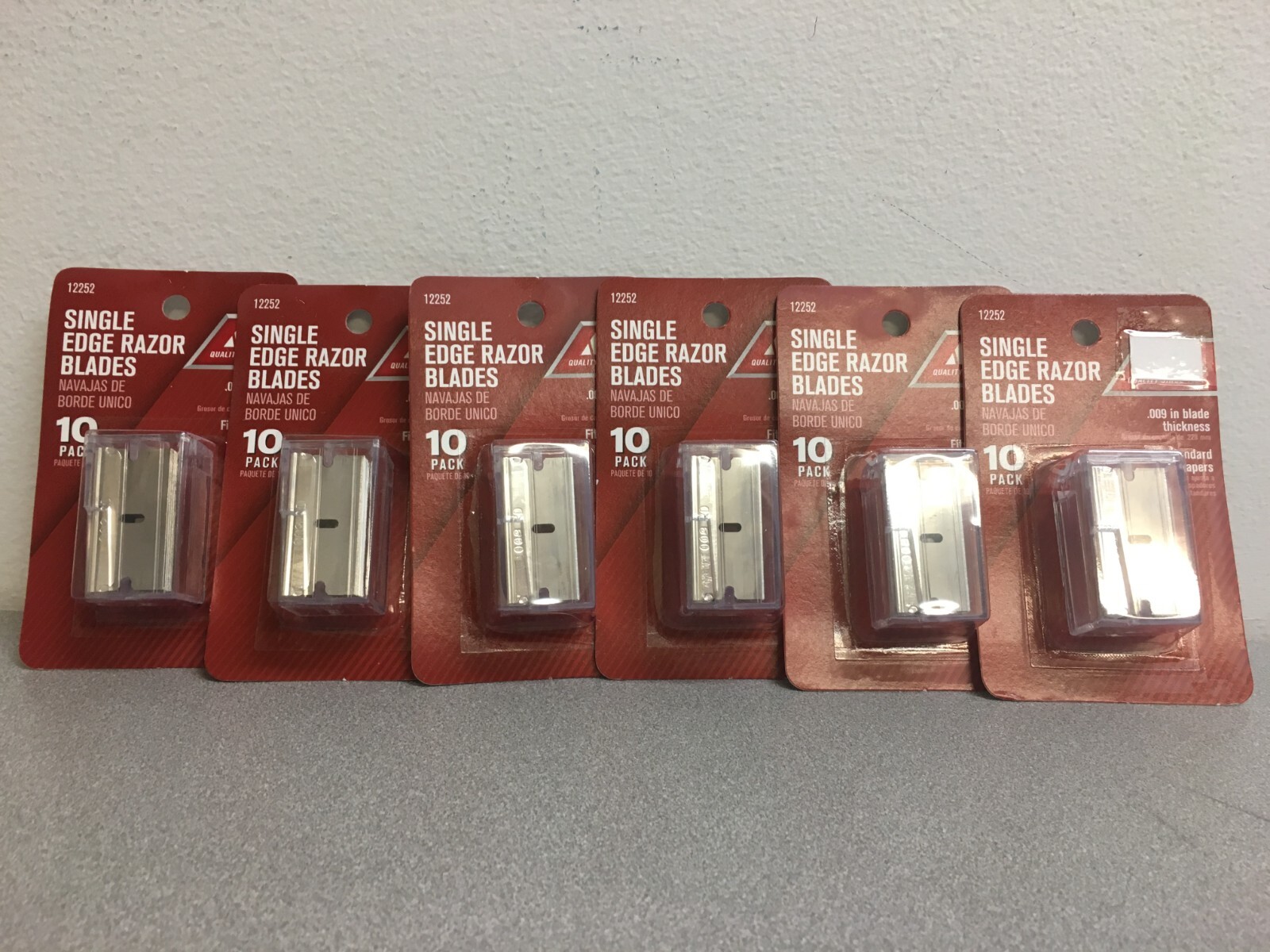 Single Edge 12252 Carbon Steel Razor Blade 1.75 in. L (6) Packages of 10