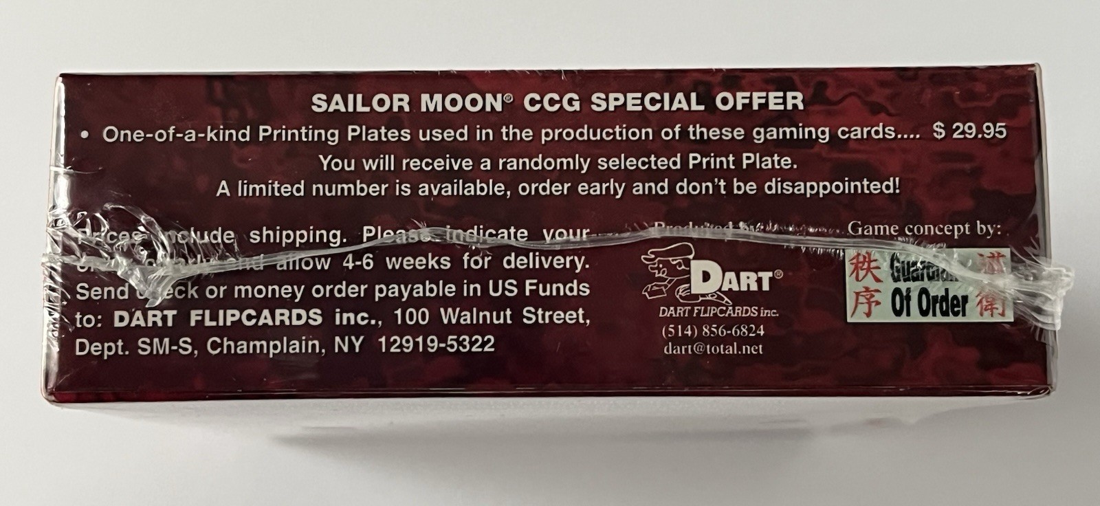 Sailor Moon 2000 Dart 1 Premiere Edition Starter Deck Sealed