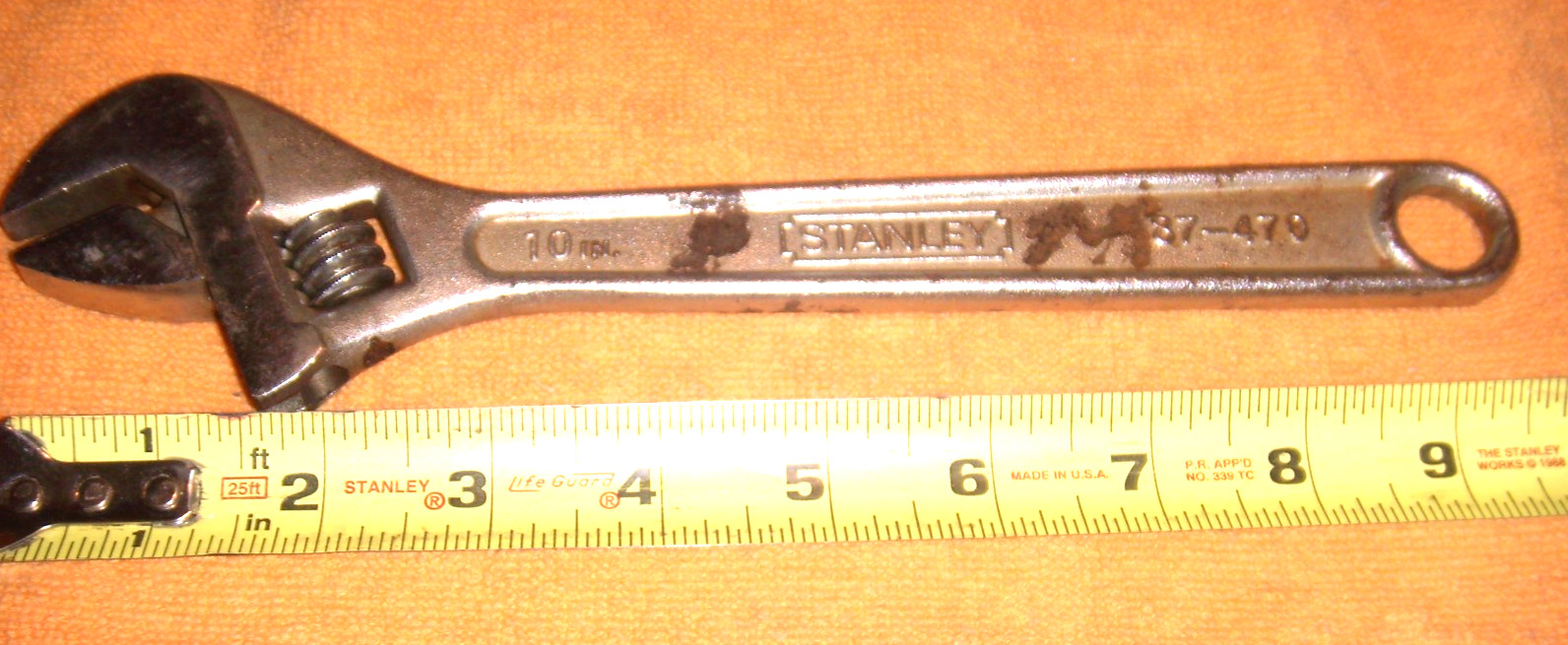 STANLEY CRESCENT 250MM # 87-470 WRENCH FREE SHIP