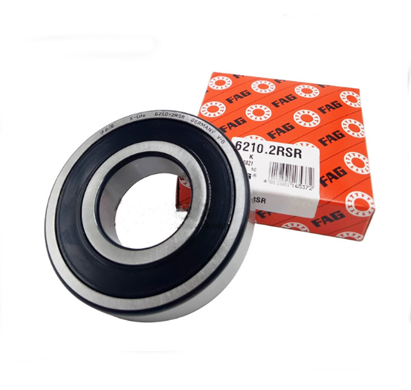 FAG 6210-2RSR Ball Bearing With Rubber Seal. Size:50mmx90mmx20mm (6210 2RS)