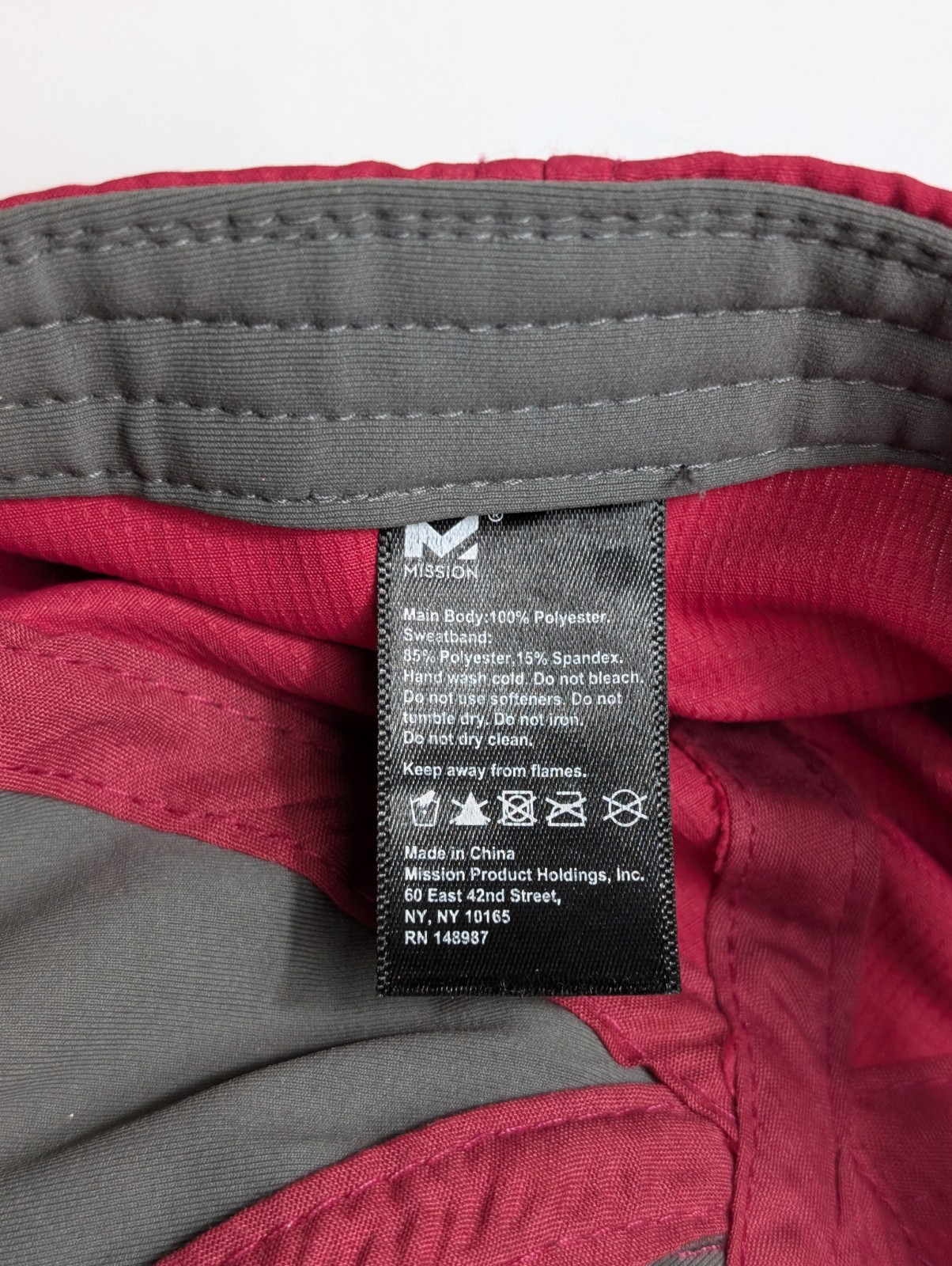 Mission Running Hat Cap Wet To Cool Polyester Lightweight Adjustable