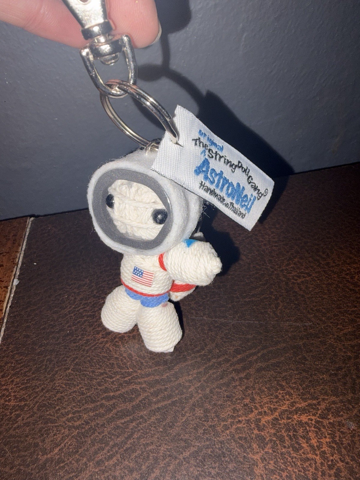 astronaut voodoo doll keychain