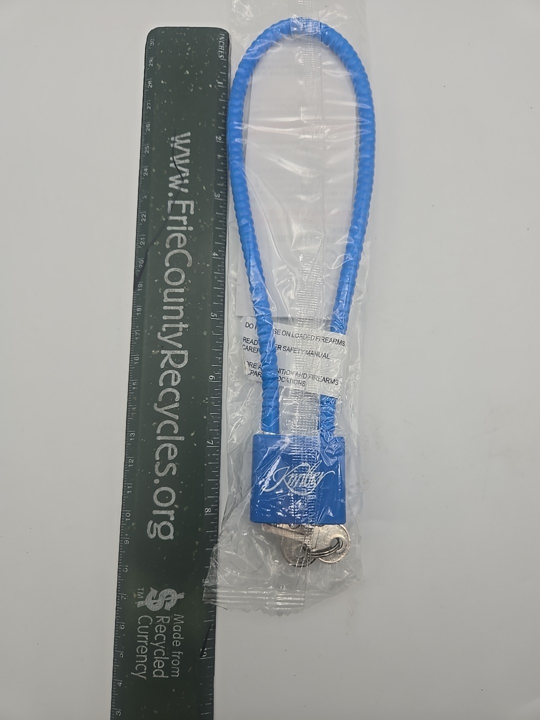 Kimber Factory Blue Cable Gun Lock with 2 Keys Unopened