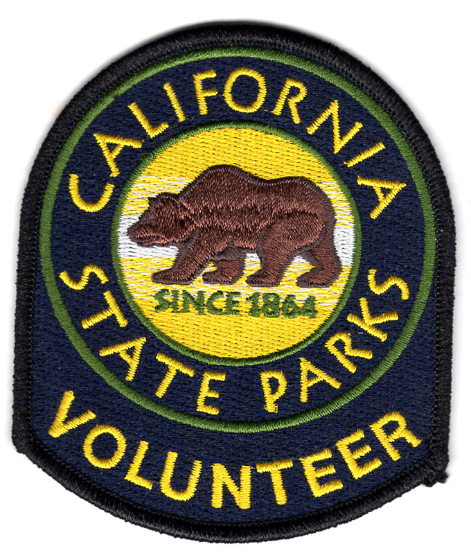 California State Parks - 3.75" X 3.25" Uniform Volunteer HOOK & LOOP Patch