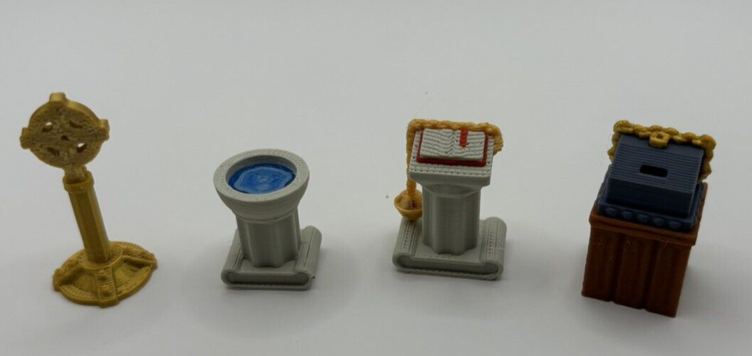 Church/Cathedral Furniture Set for Tabletop Gaming - Unpainted