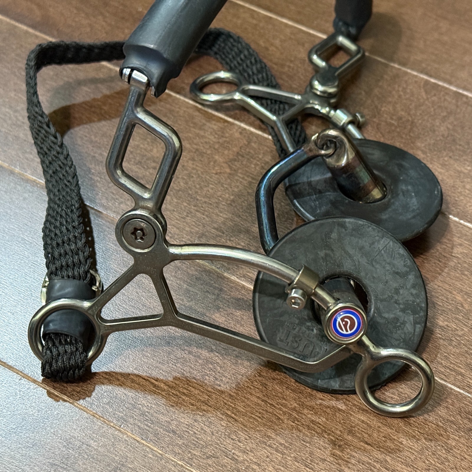 Used Trust Wide Port Hackamore Combination Bit for Horses