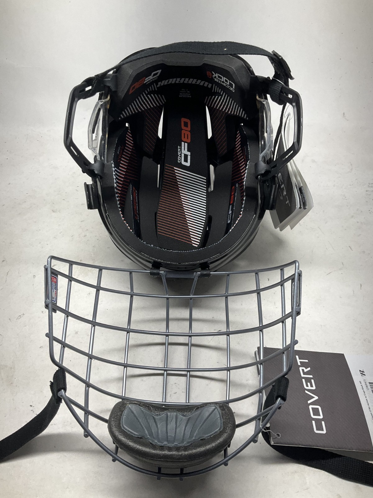 Warrior Covert CF80 Helmet w/Cage\Black\MD