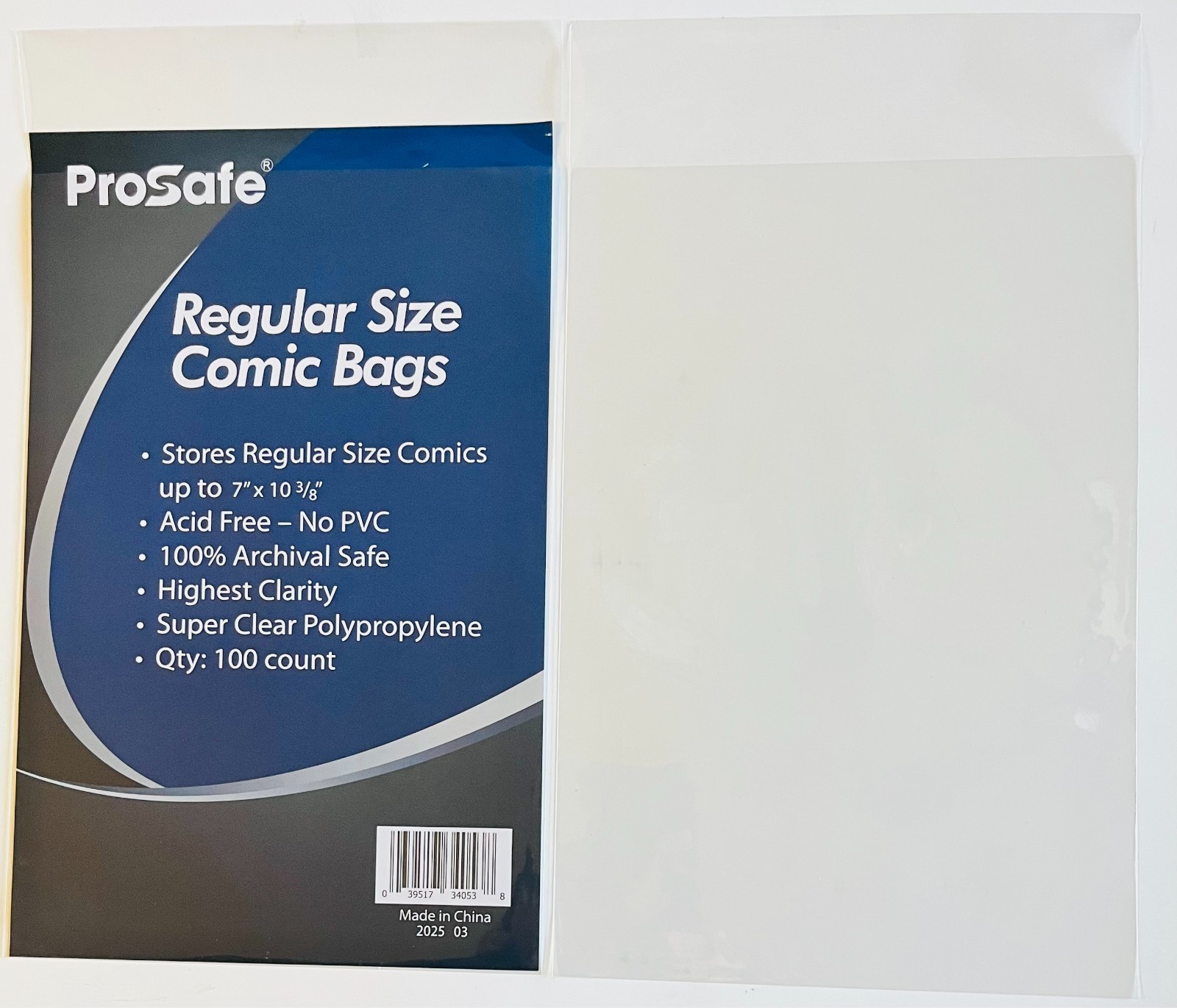 200  Comics Bags, Comic Book Sleeves Protector Comics Books with Flap, Regular