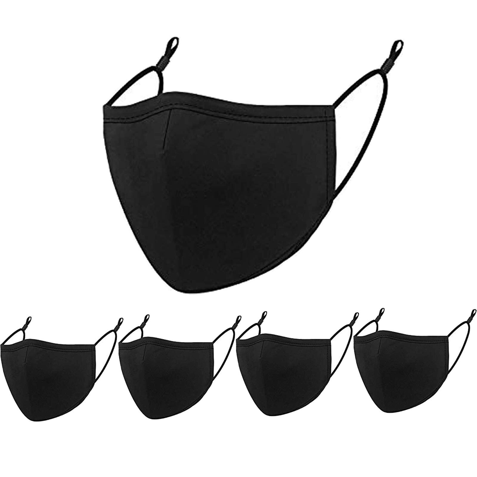Black Cloth Mask 2 Pack
