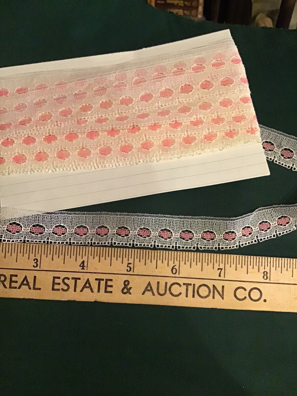 Vintage Nylon Lace Pink & White 7-2/3 Yards Embellishment For Doll Clothes