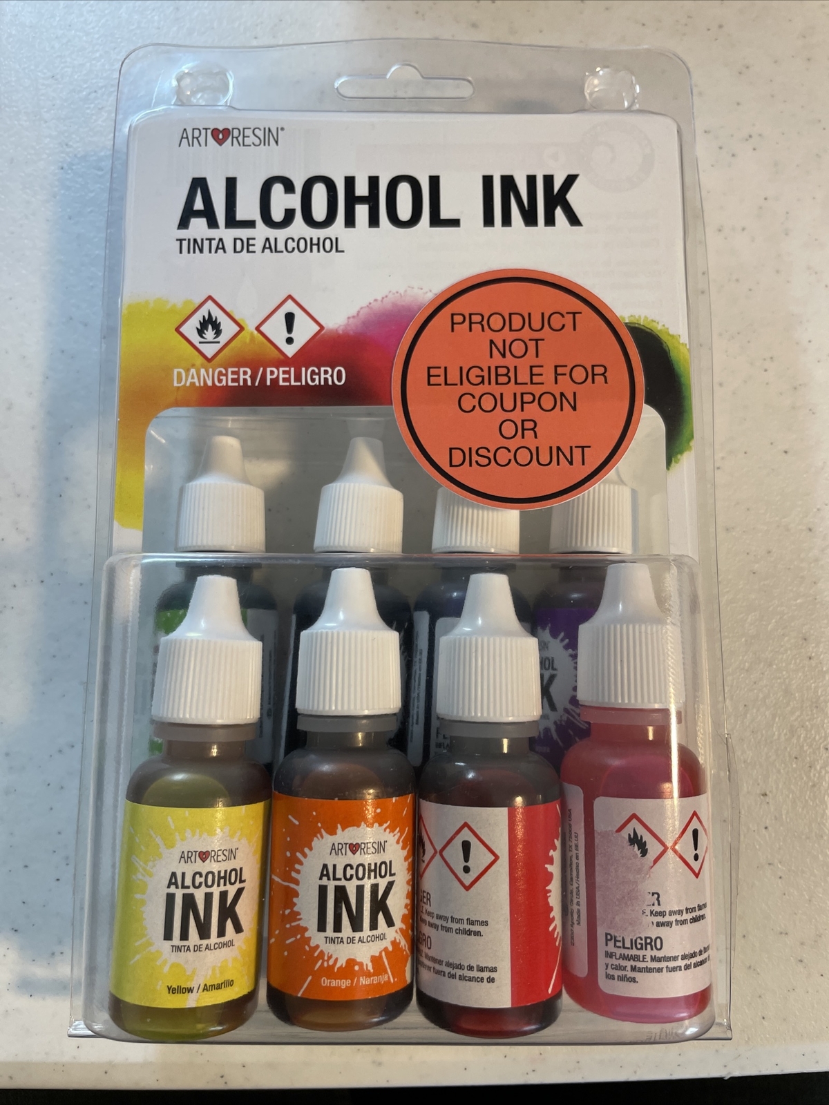 Alcohol Ink 8 colors x .5fl oz set. #6514 - Best Price!