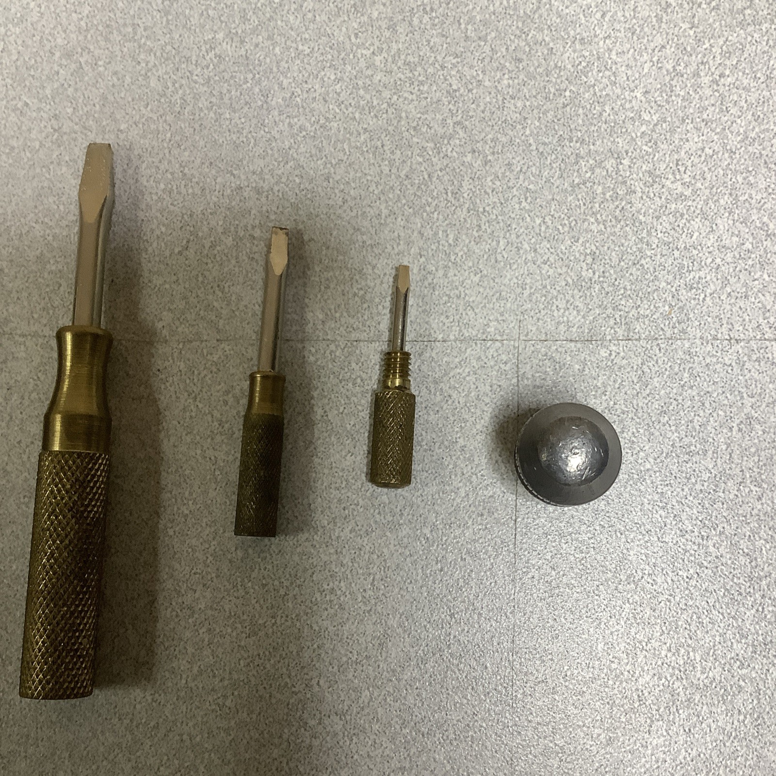 Vintage Hammer With 4 Nesting Standard Screwdrivers