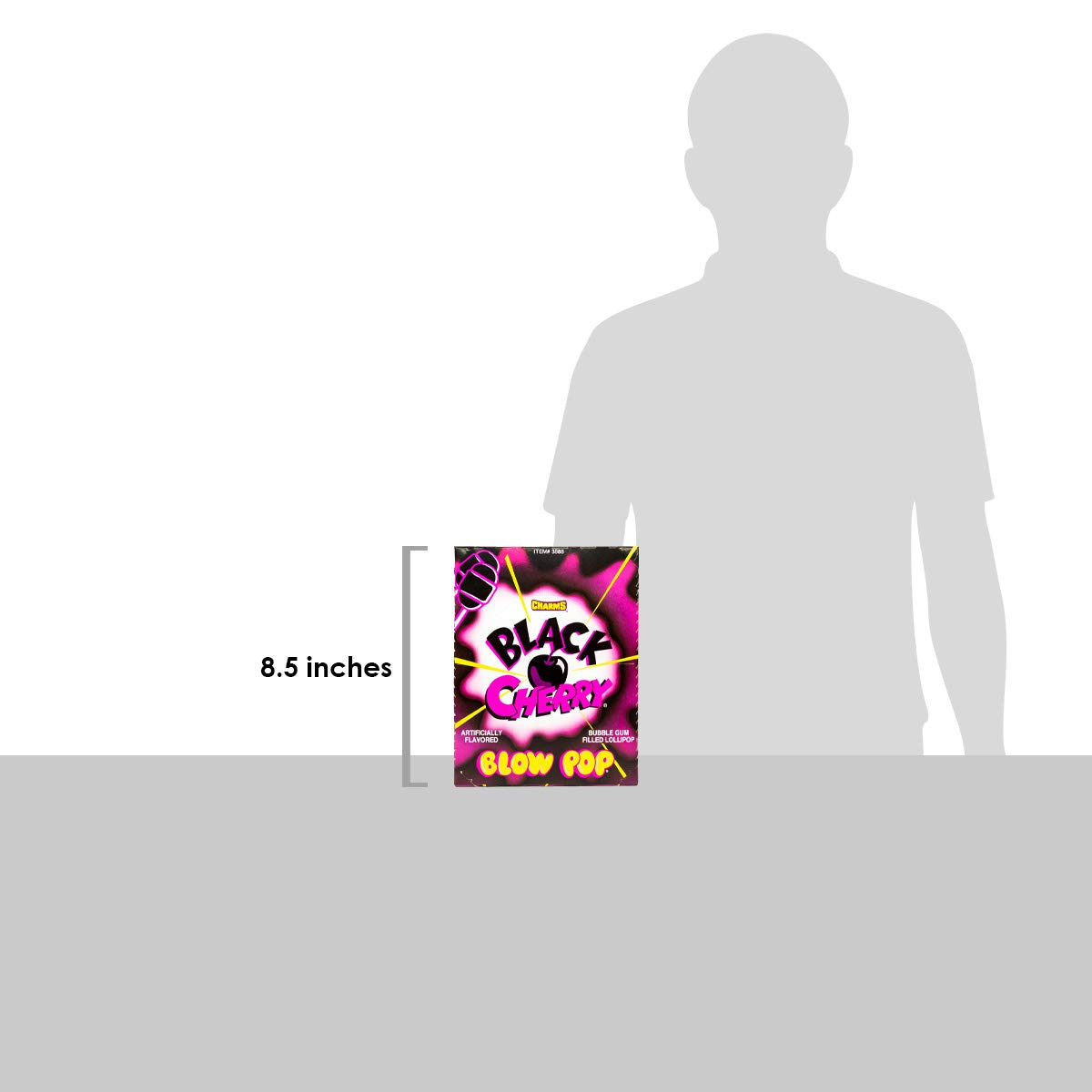 Charms Blow Pops, Black Cherry Flavor, 48-Count Box