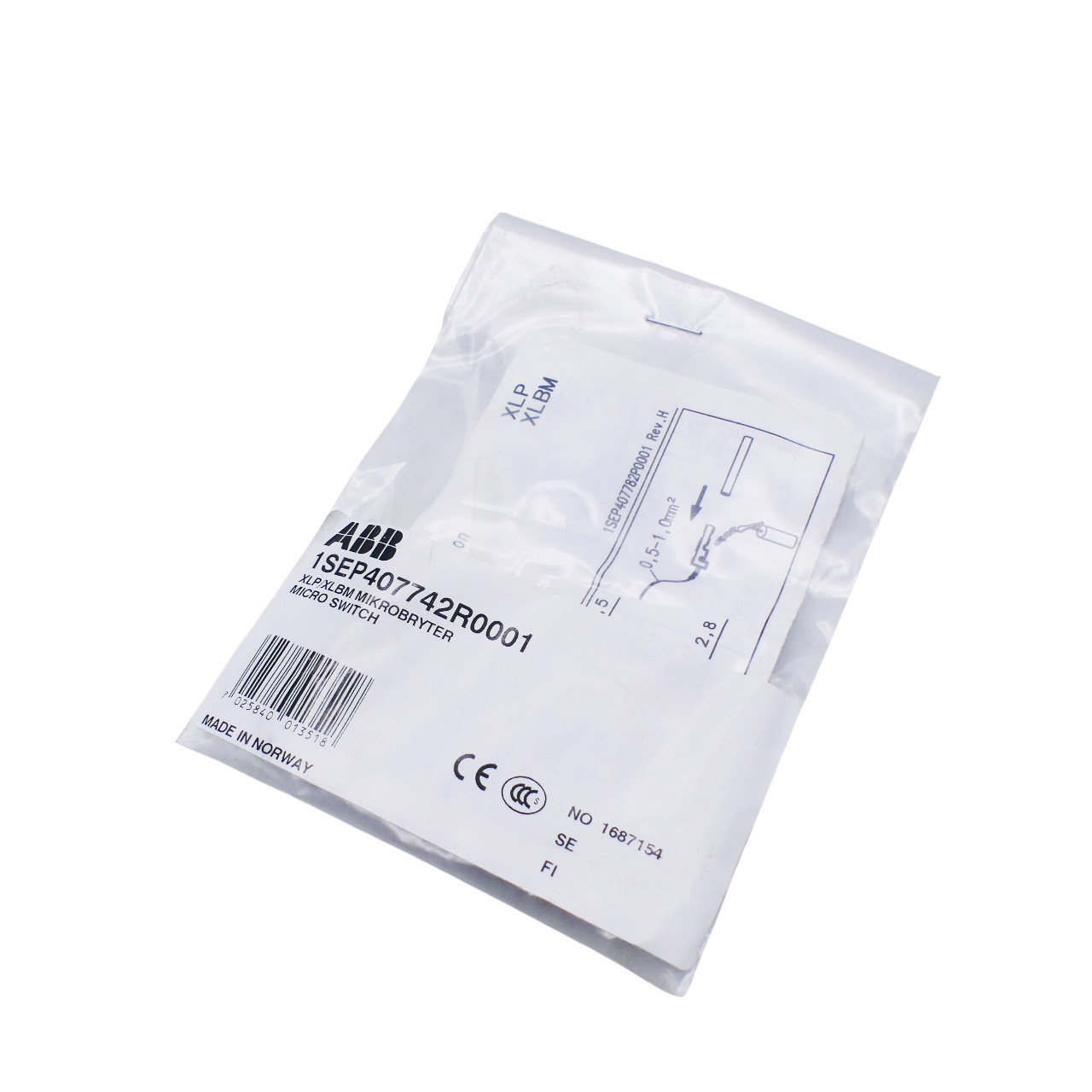 ABB MS-XLP00123 micro auxiliary switch for EasyLine 1SEP407742R0001 -new-