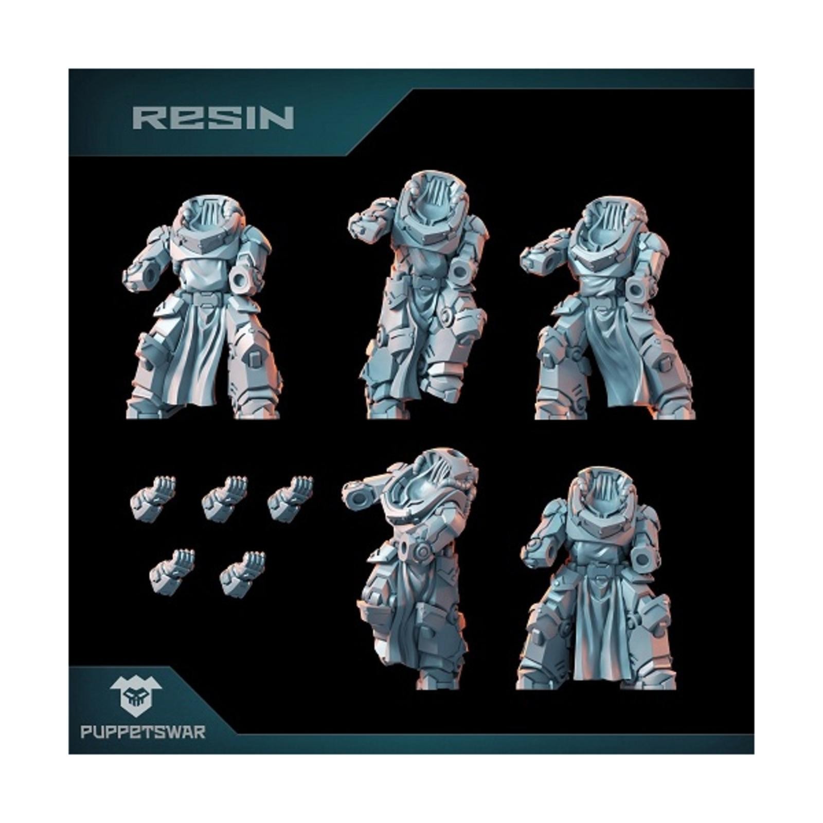 Knight Gunners Pack Puppetswar Resin Kit 32mm Scale New
