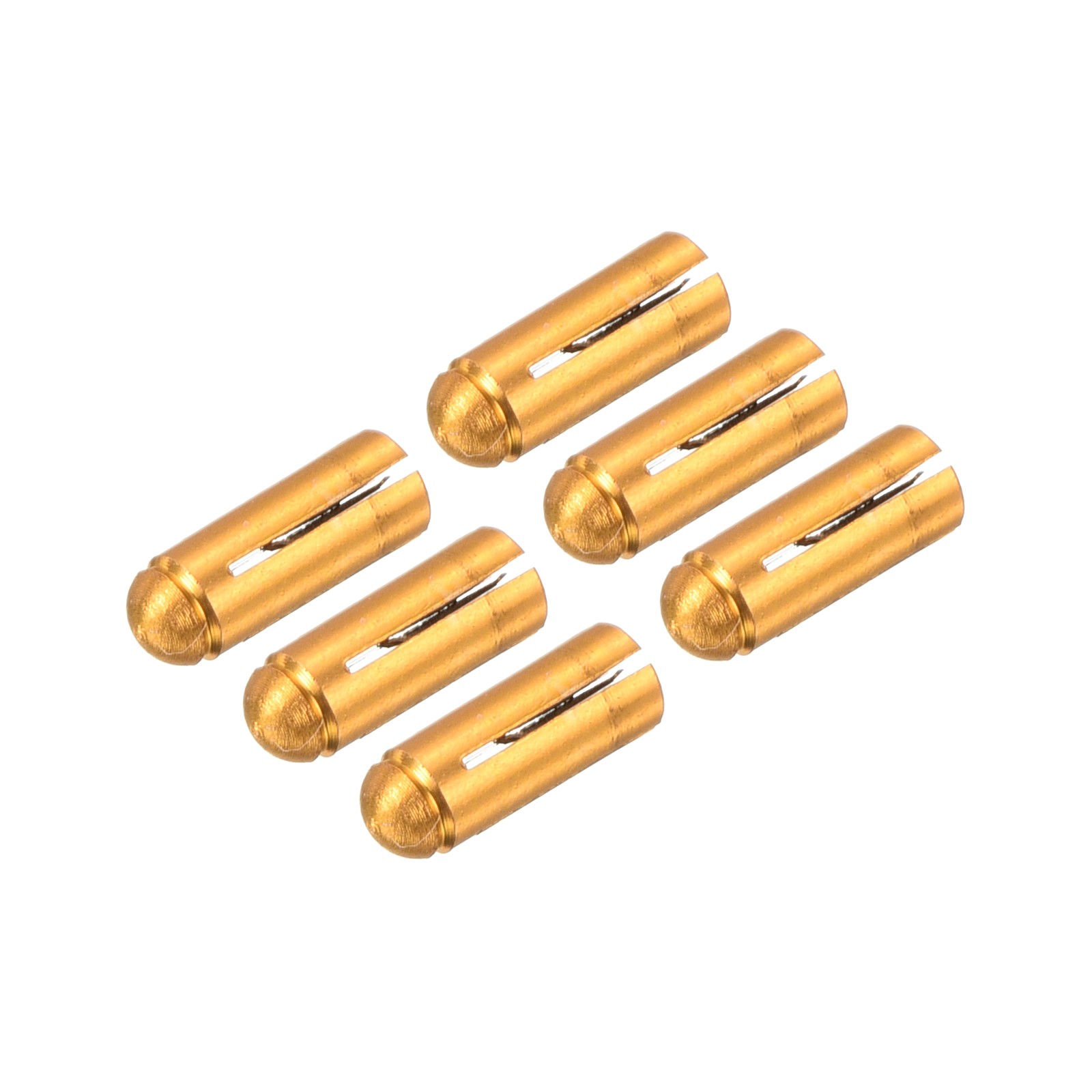 Dart Flight Protectors, Aluminum Dart Accessories - 6 Pack (Gold Tone)