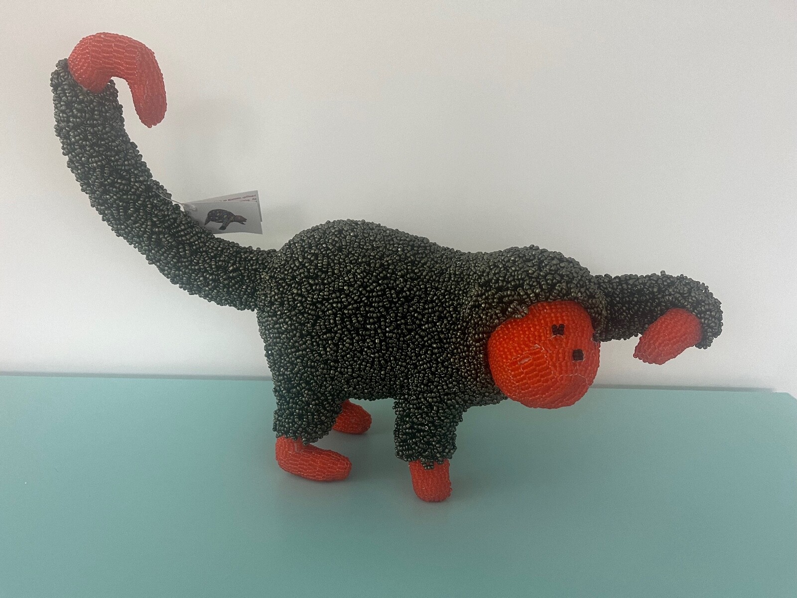 Monkeybiz - Hand-Beaded - Red Masked Monkey -Collectable Unique/ One Off/ L -NWT