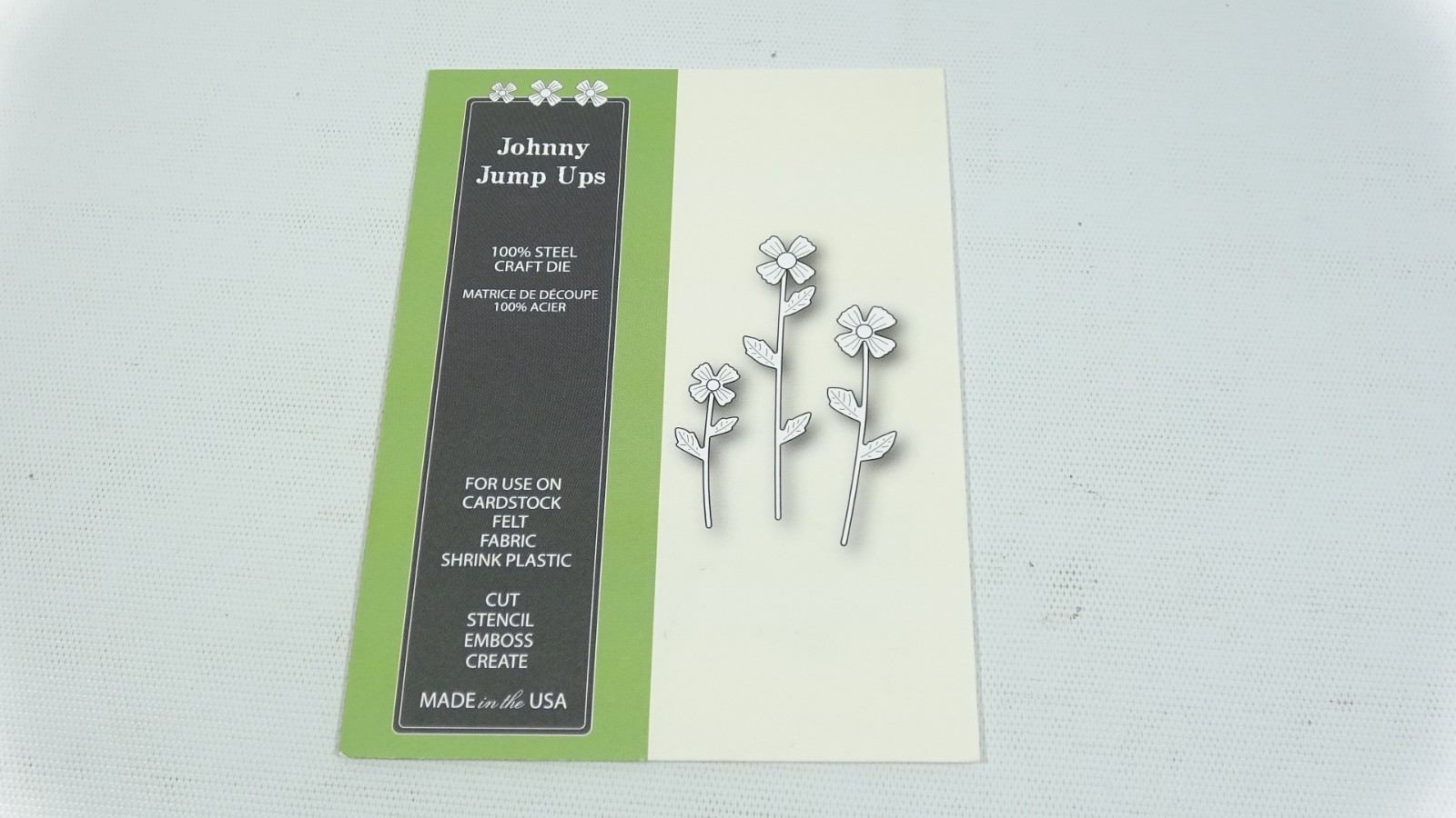2015 Poppystamps Steel Craft Die Johnny Jump Ups 1192