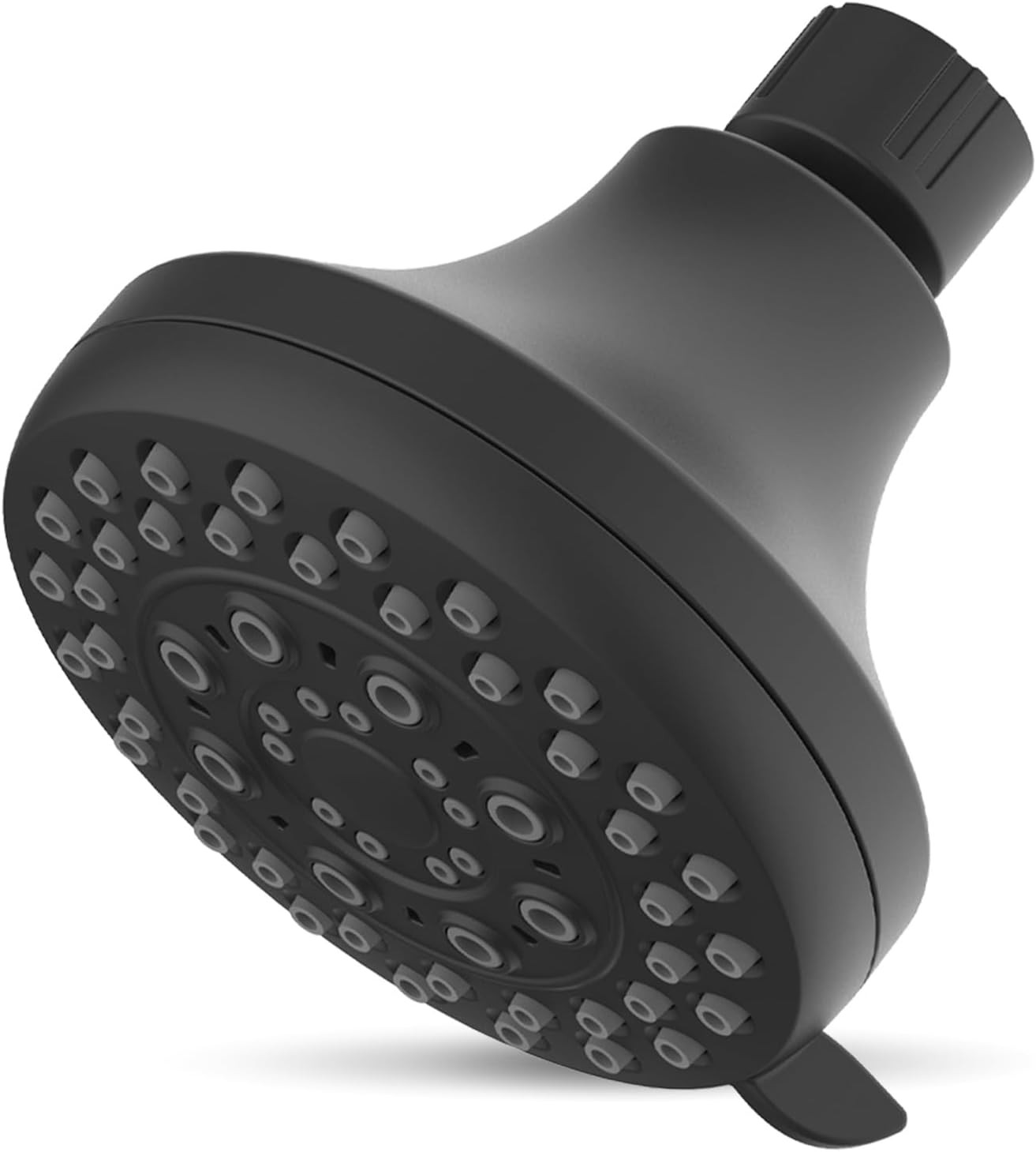 High Prsure Shower head, Premium Matte Bla Bathroom Fixed Showerhead,
