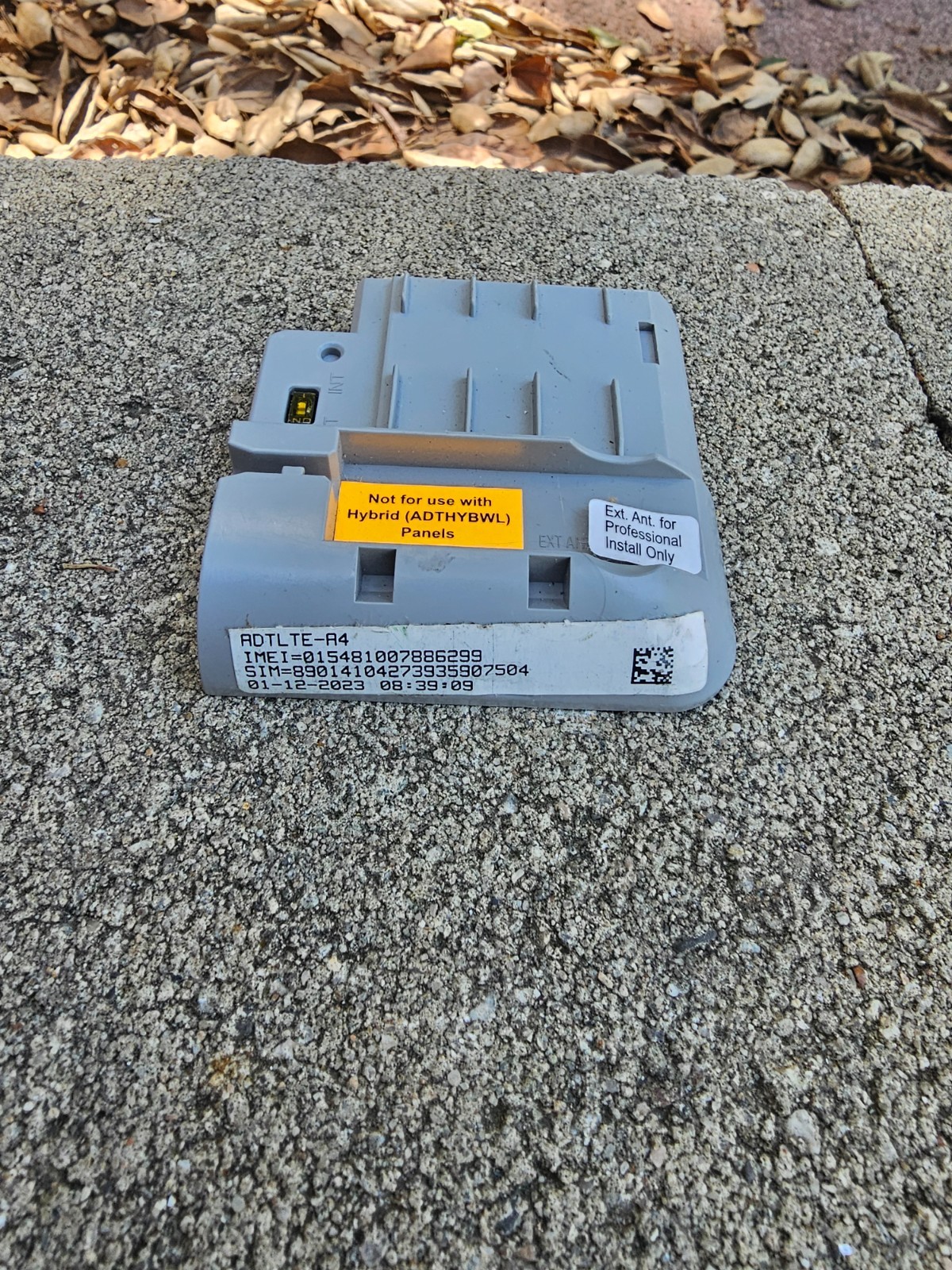 ADT ADTLTE-A4 (AT&T 4G LTE) Plug-In Radio Module Honeywell / Resideo Works Great