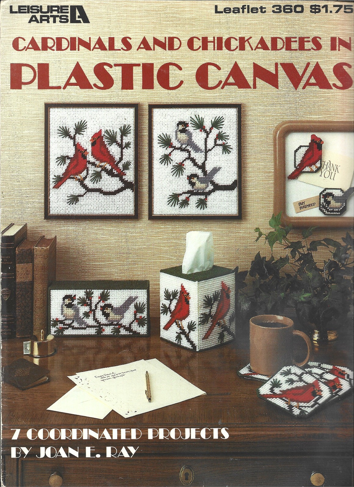 Cardinals & Chickadees In Plastic Canvas Pattern Leaflet 360 Leisure Arts