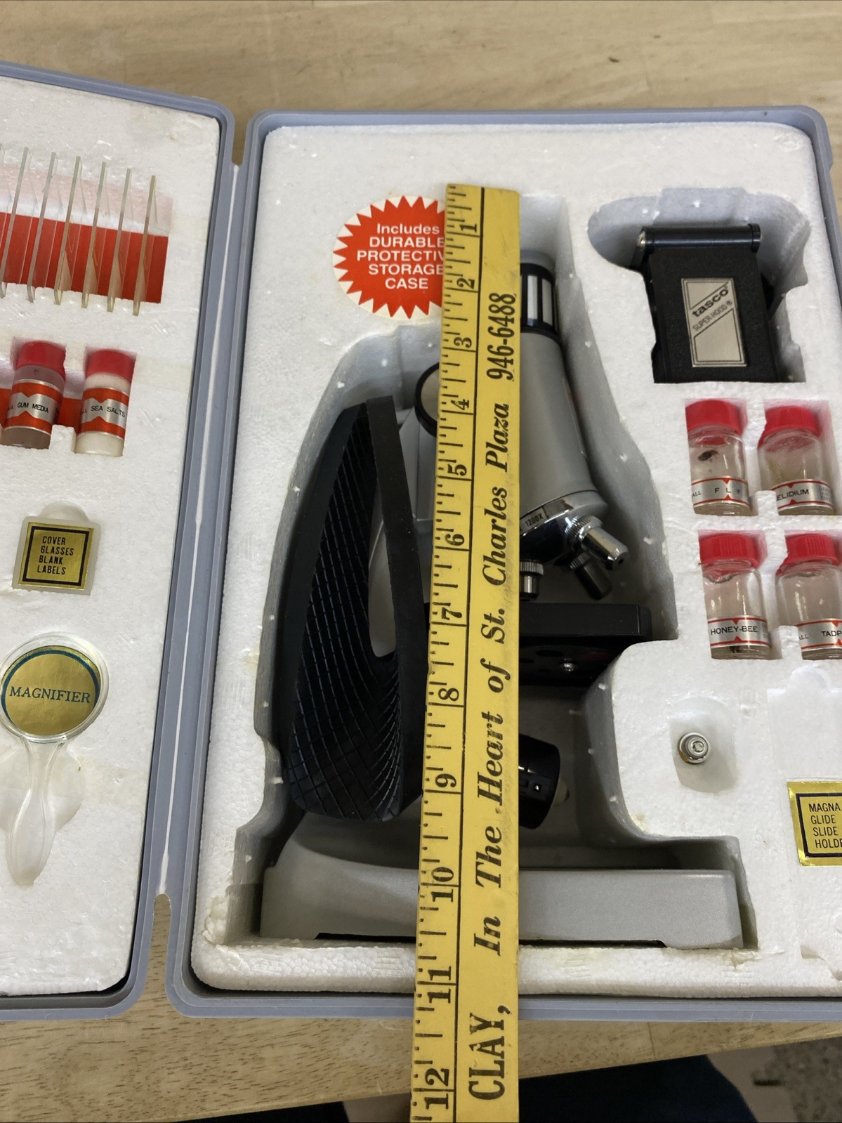 TASCO Microscope 1200 COMPLETE Unused Science Kit Lab