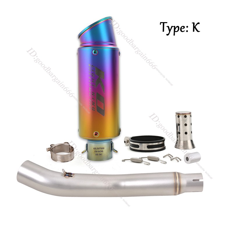 For Honda CBR250R 2011-2016 Exhaust Tips Motorcycle Mid Muffler Pipe DB Killer